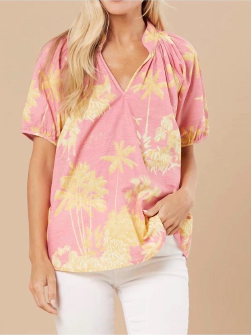 Sheridan French Dana blouse in pink, size S